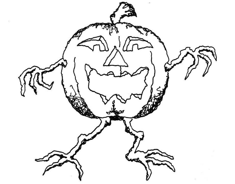 Tô Màu Bí Ngô Halloween