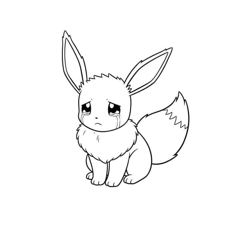 Tô màu Eevee Buồn