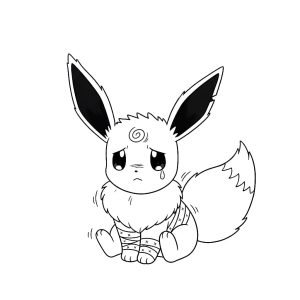 Tô màu Eevee Đáng Thương