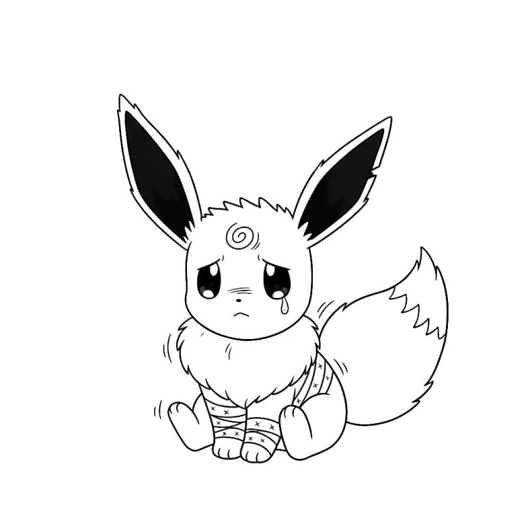 Tô màu Eevee Đáng Thương