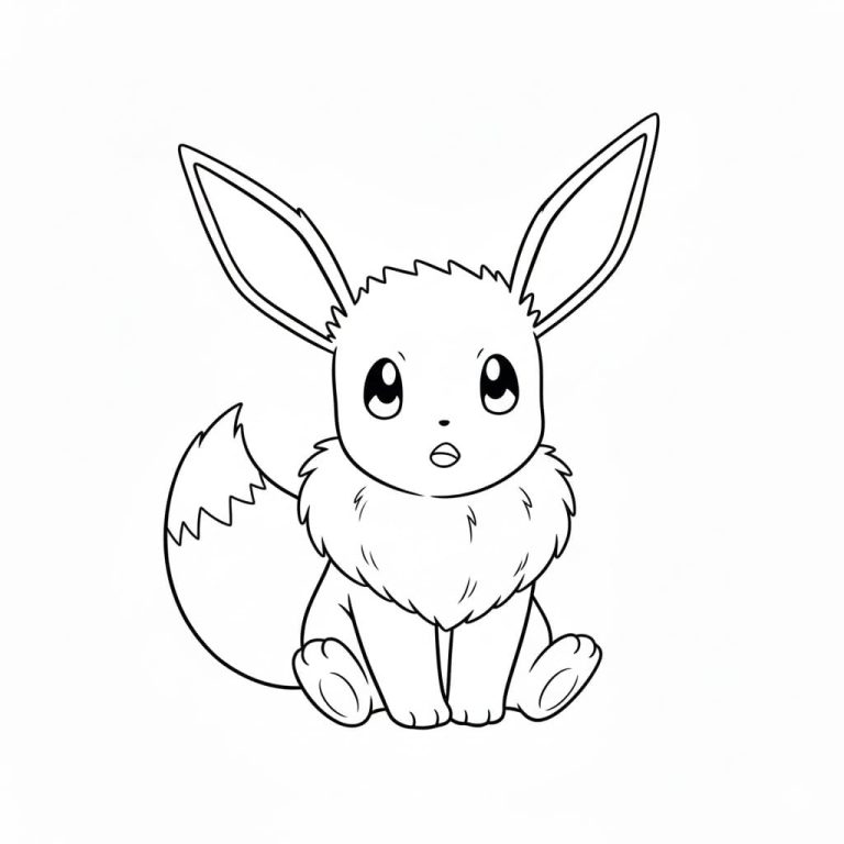 Tô màu Eevee Ngơ Ngác