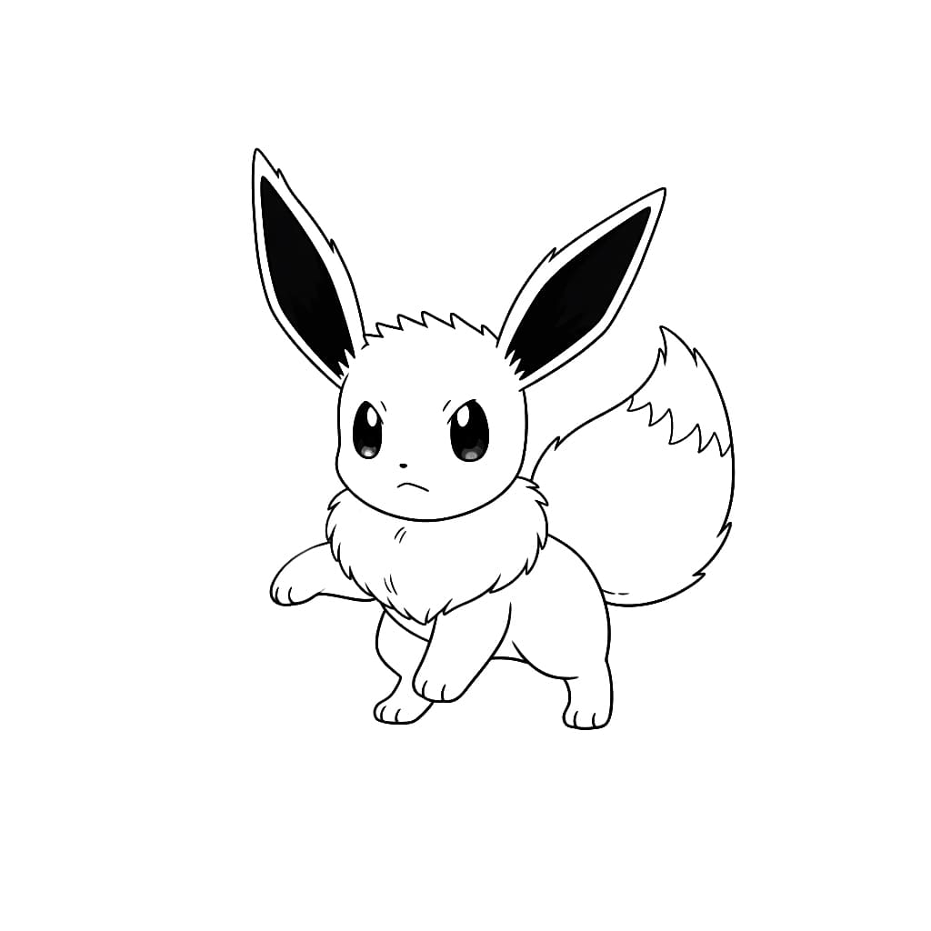 Tô màu Eevee Vui Đùa