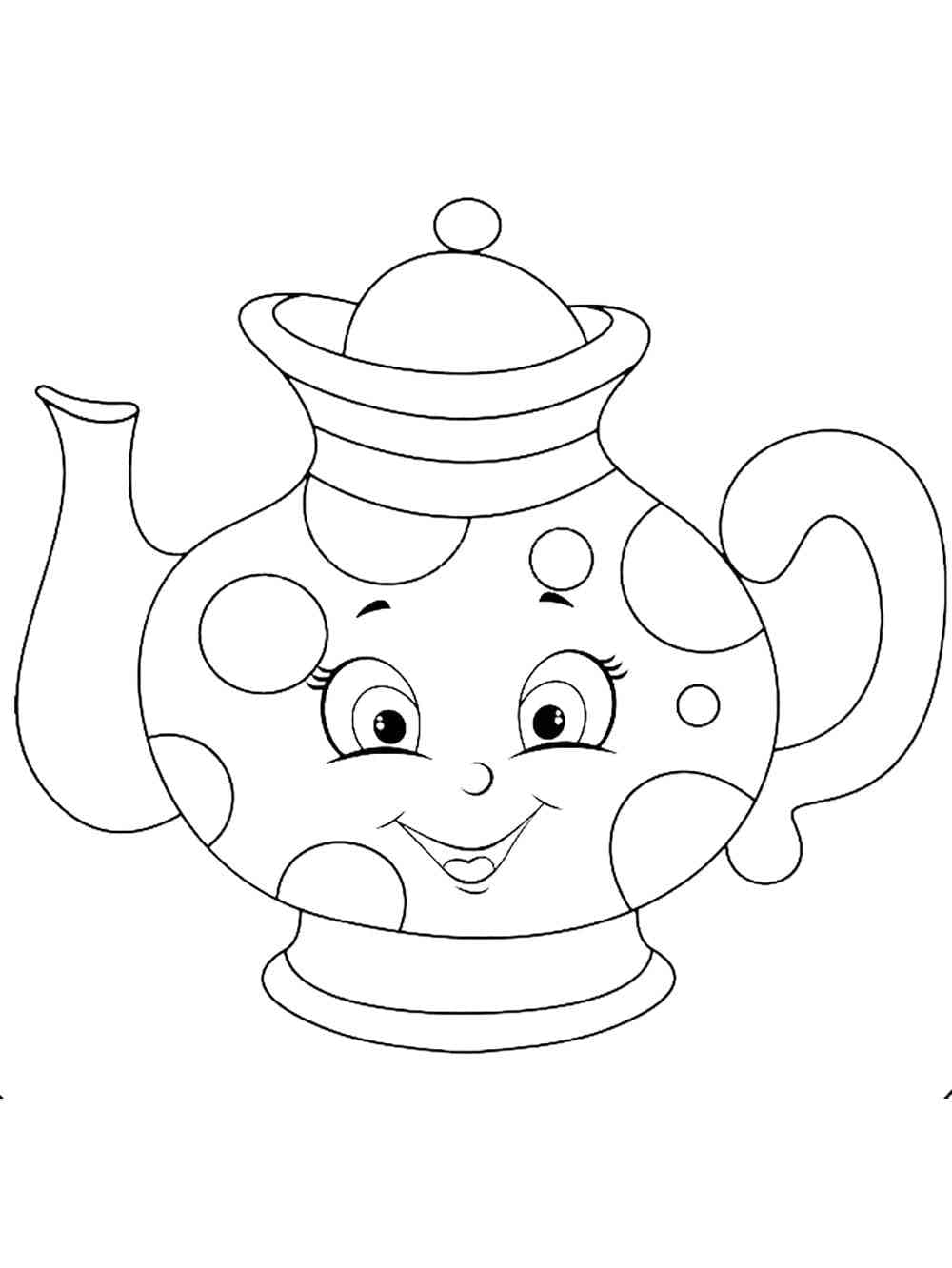 Tô màu Ấm Đun Nước Cute