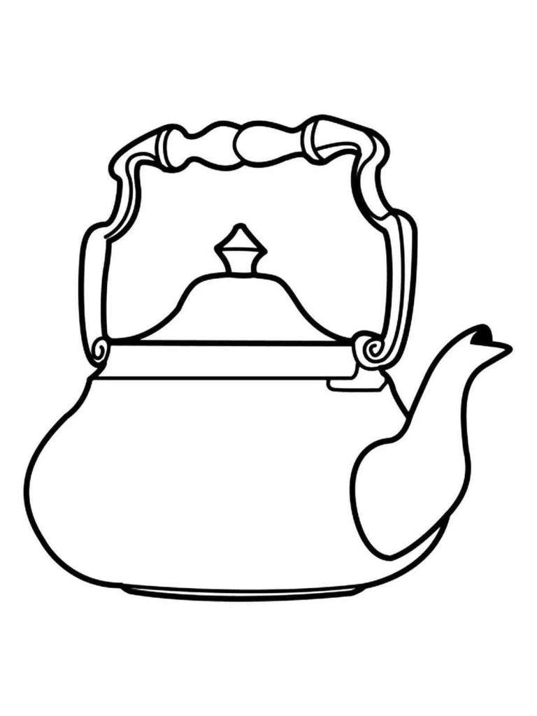 Tô màu Ấm Đun Nước Đẹp