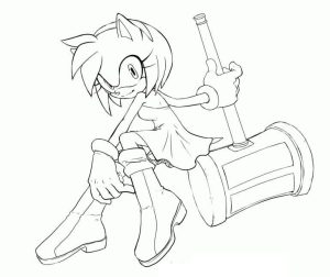 Tô màu Amy Rose Cực Ngầu