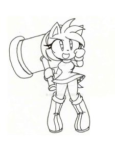 Tô màu Amy Rose Đẹp