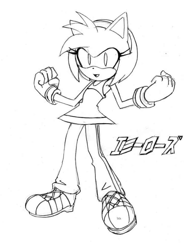 Tô màu Amy Rose Ngầu