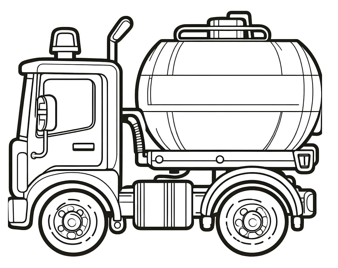 Tô màu Ảnh Xe Bồn