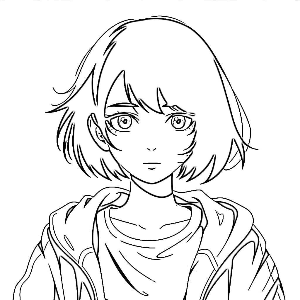 Tô màu Anime Girl Ngầu và Buồn