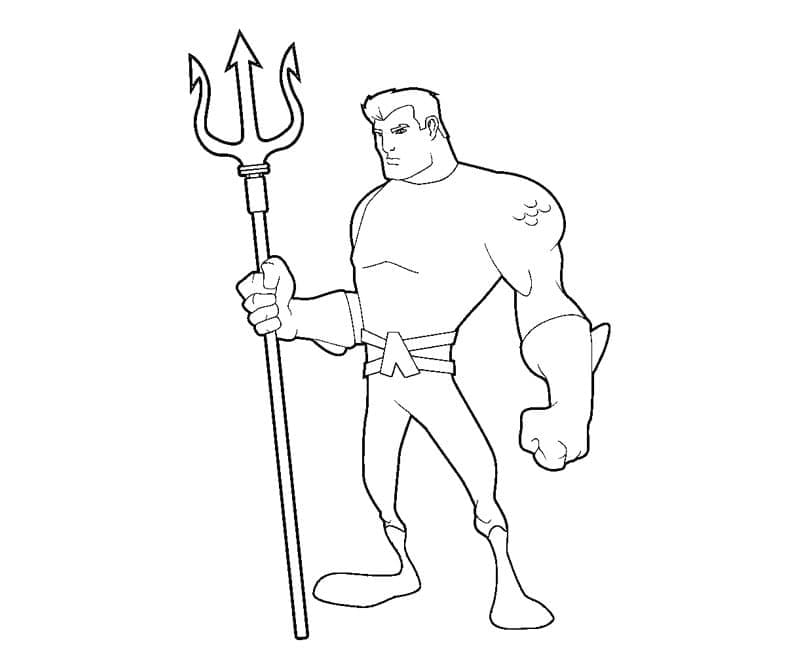 Tô màu Aquaman Siêu Ngầu