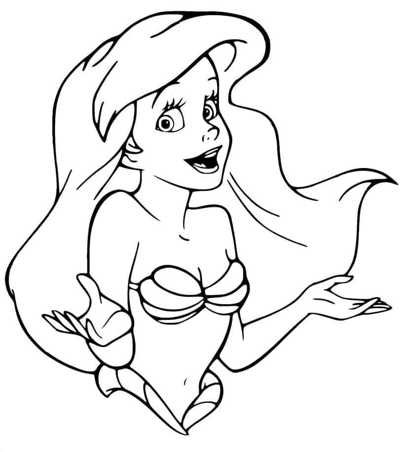 Tô màu Ariel Hát