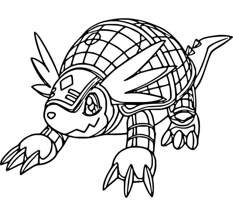 Tô màu Armadillomon