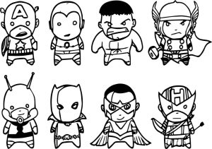 Tô màu Avengers Dễ Thương