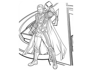 Tô màu Avengers Thor