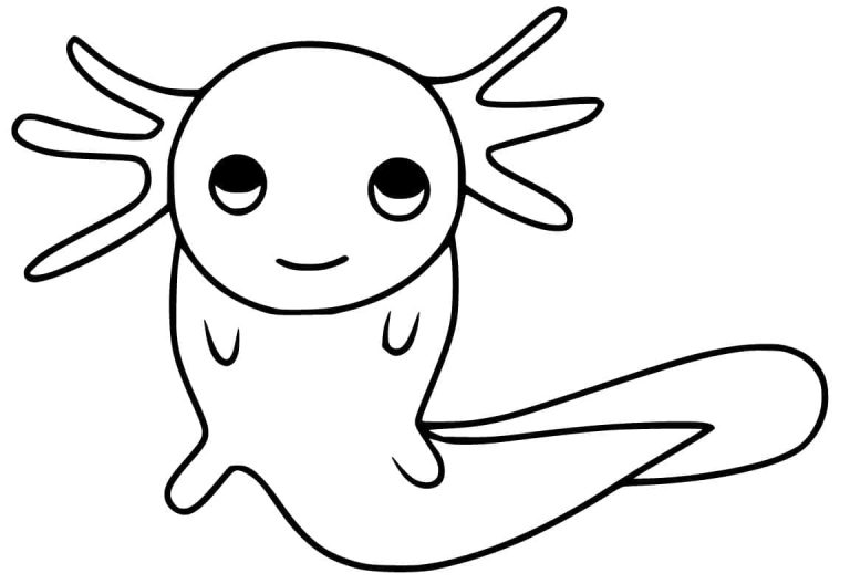 Tô màu Axolotl Đáng Yêu Nhất