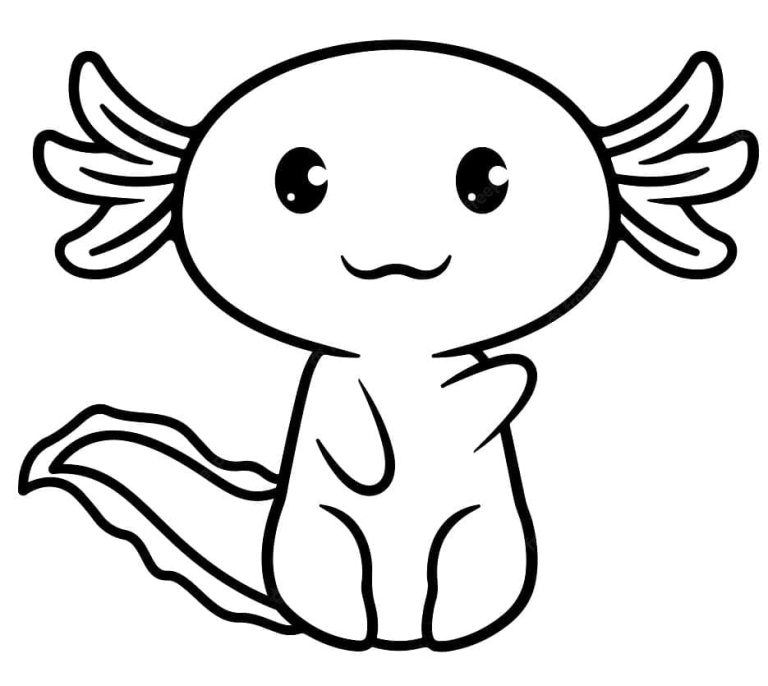 Tô màu Axolotl Xinh Xắn