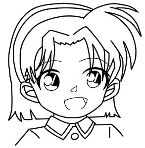 Tô màu Ayumi Yoshida Trong Anime Conan