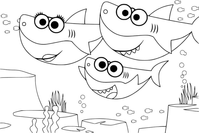 Tô màu Baby Shark 4