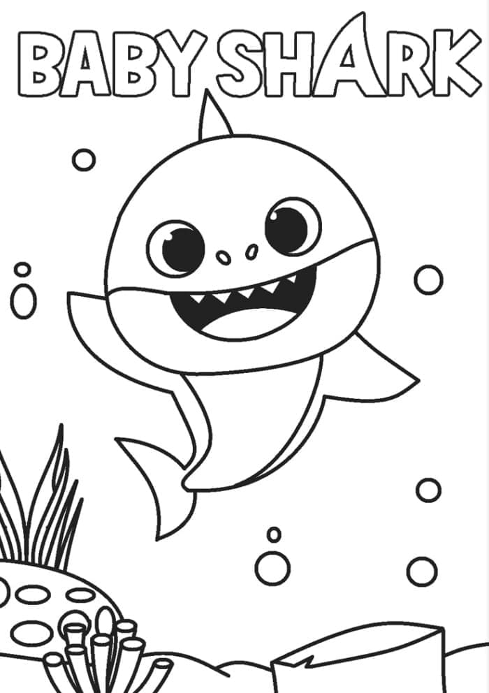 Tô màu Baby Shark Nhỏ Đáng Yêu