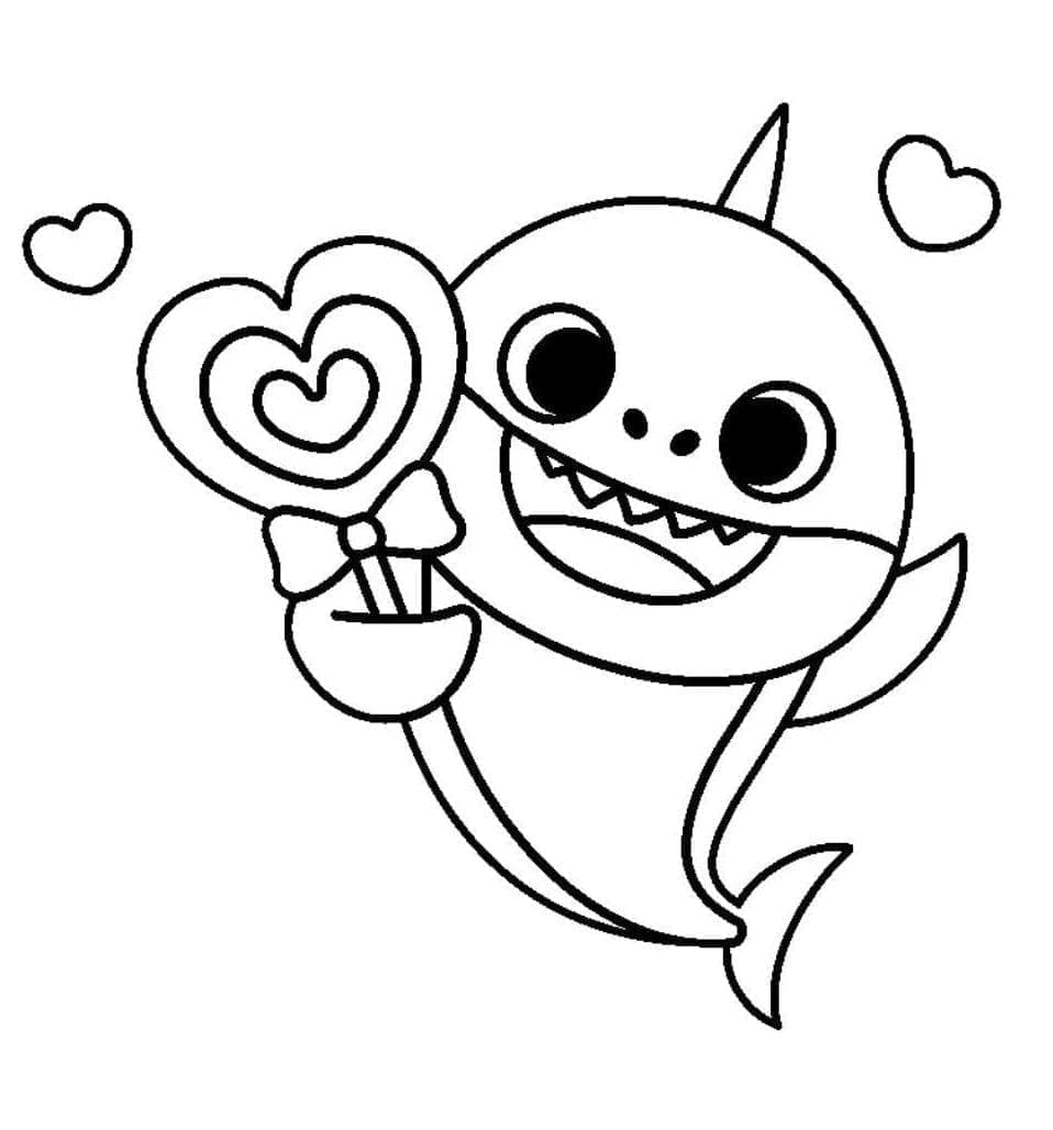 Tô màu Baby Shark Vui Vẻ