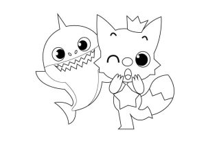 Tô màu Baby Shark và Pinkfong