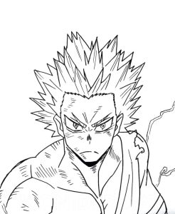 Tô màu Bakugo Chiến Đấu