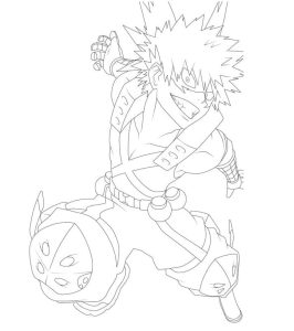 Tô màu Bakugo Trong My Hero Academia