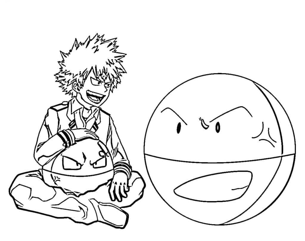 Tô màu Bakugo và Pokemon