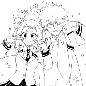 Tô màu Bakugo với Uaraka