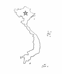 Tô màu Bản Đồ Việt Nam Rất Đơn Giản