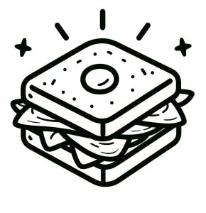 Tô màu Bánh Mì Kẹp Nhỏ