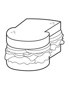 Tô màu Bánh Mì Kẹp Rất ngon