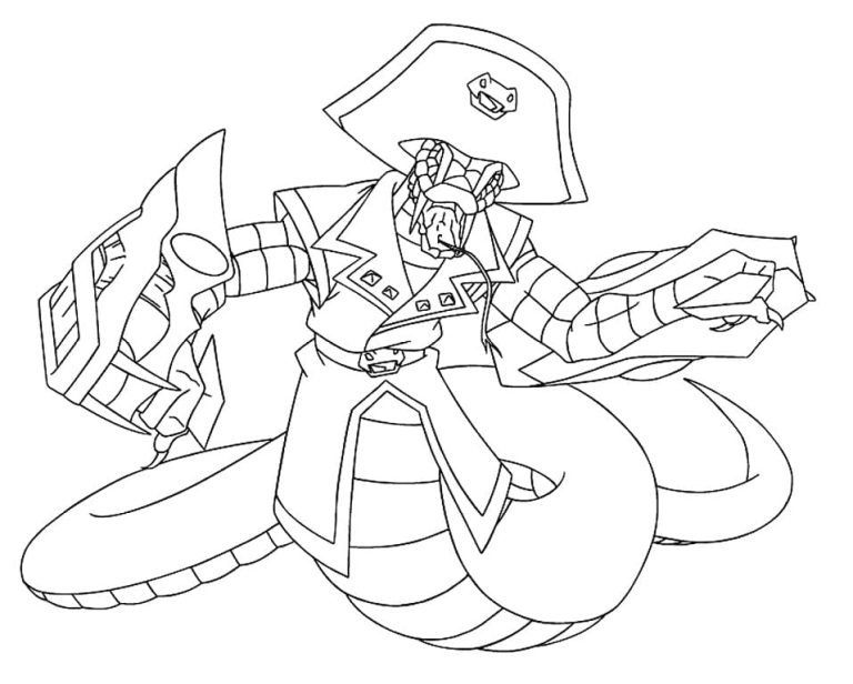 Tô màu Beyblade Orochi