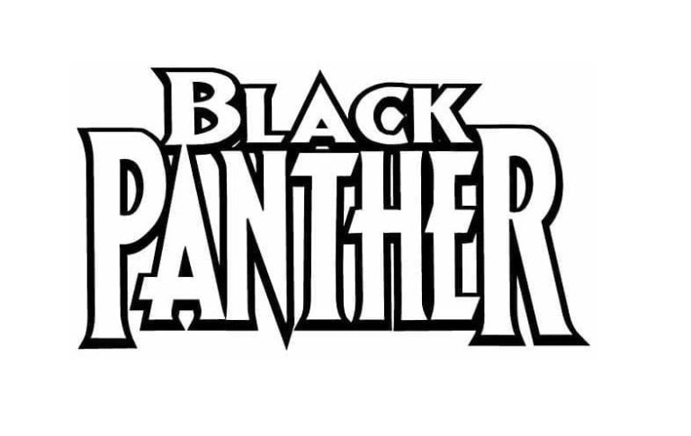 Tô màu Black Panther Logo