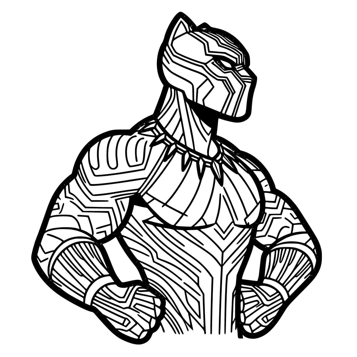 Tô màu Black Panther Ngầu