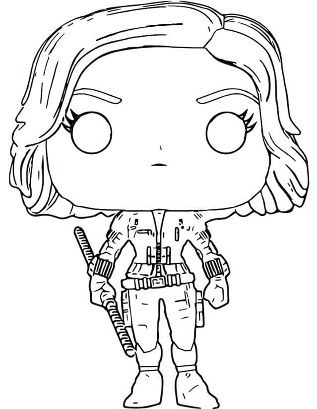 Tô màu Black Widow Cute