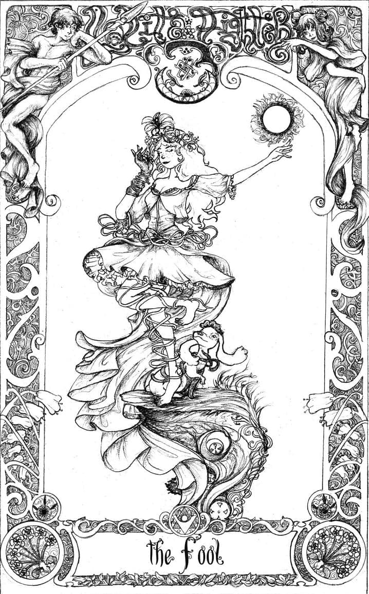 Tô màu Bói Bài Tarot