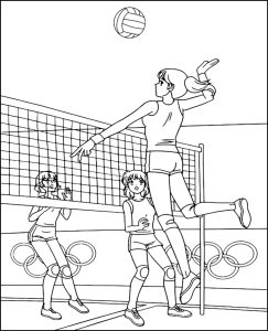 Tô màu Bóng Chuyền Olympic