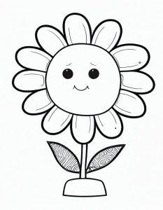 Tô màu Bông Hoa Cute