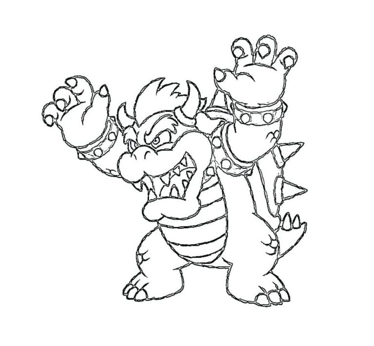 Tô màu Bowser Giận Dữ