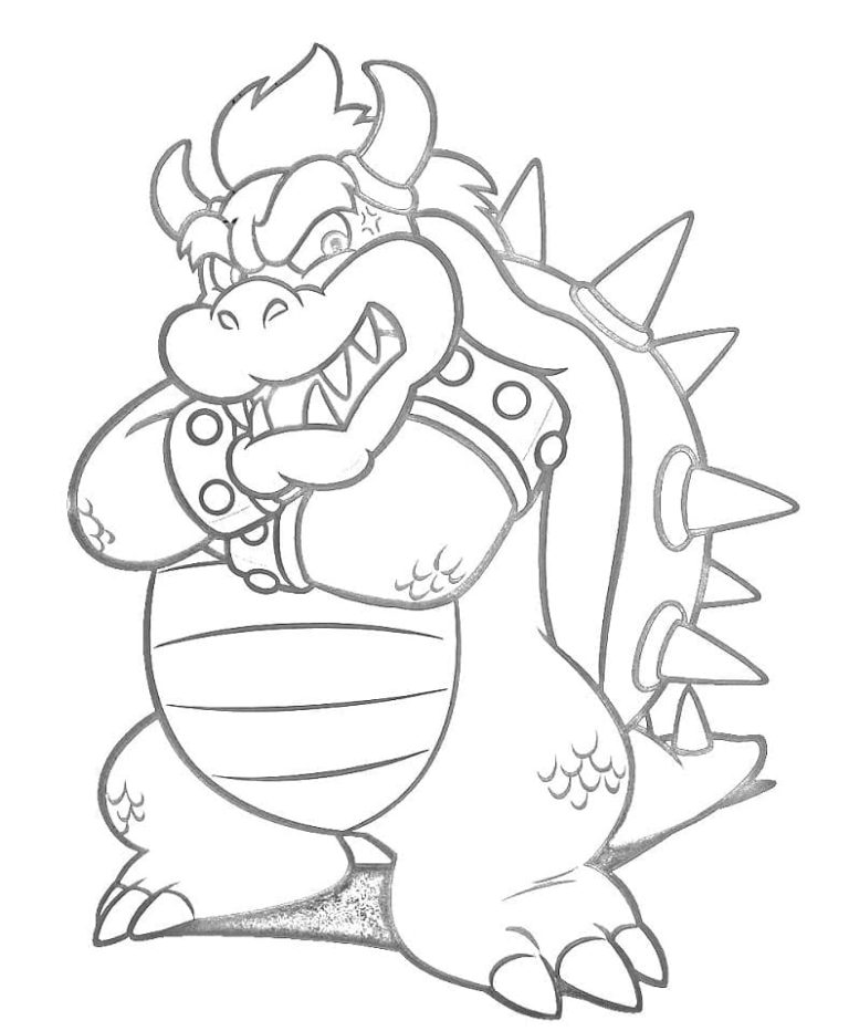 Tô màu Bowser Trong Mario