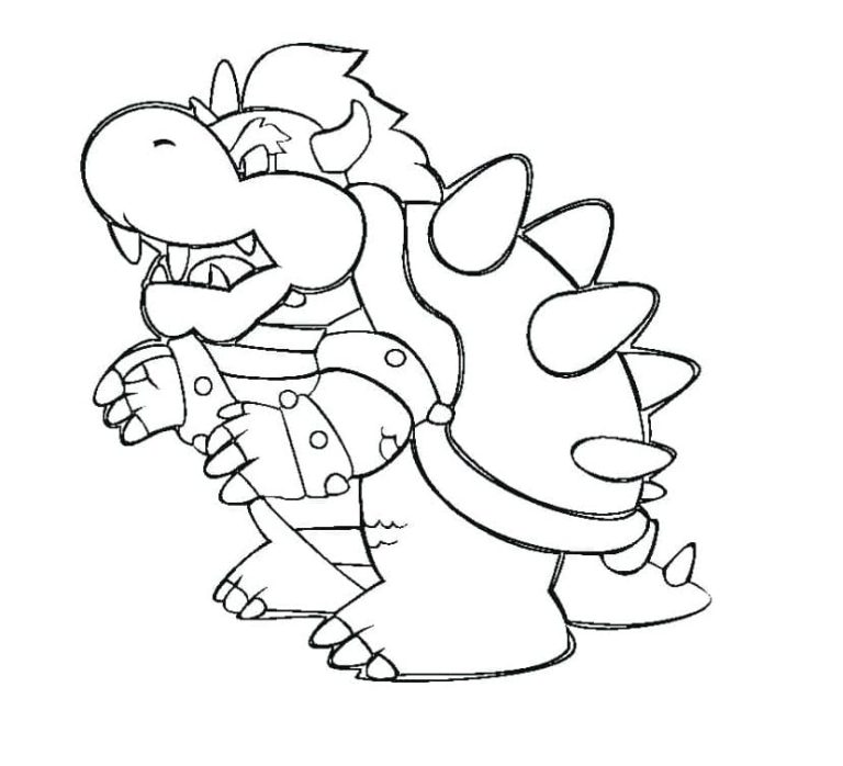 Tô màu Bowser Trong Trò Chơi Mario