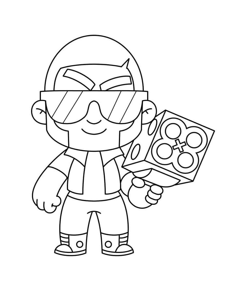 Tô màu Brock Trong Brawl Stars