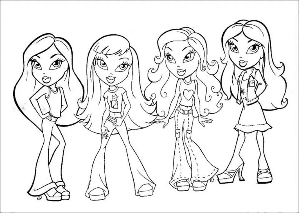 Tô màu Búp Bê Bratz Đẹp