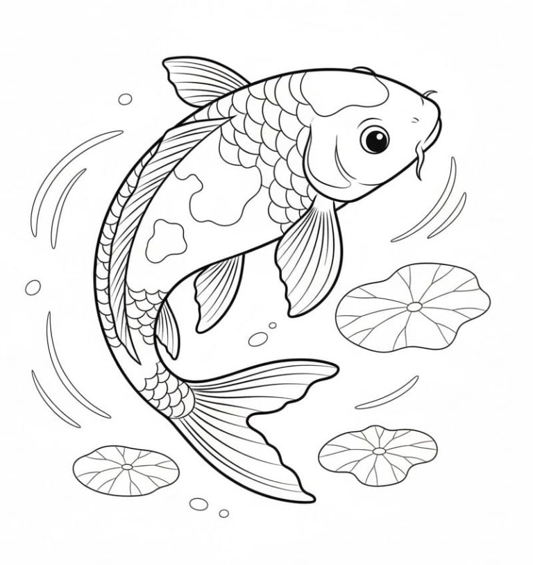 Tô màu Cá Koi Đẹp