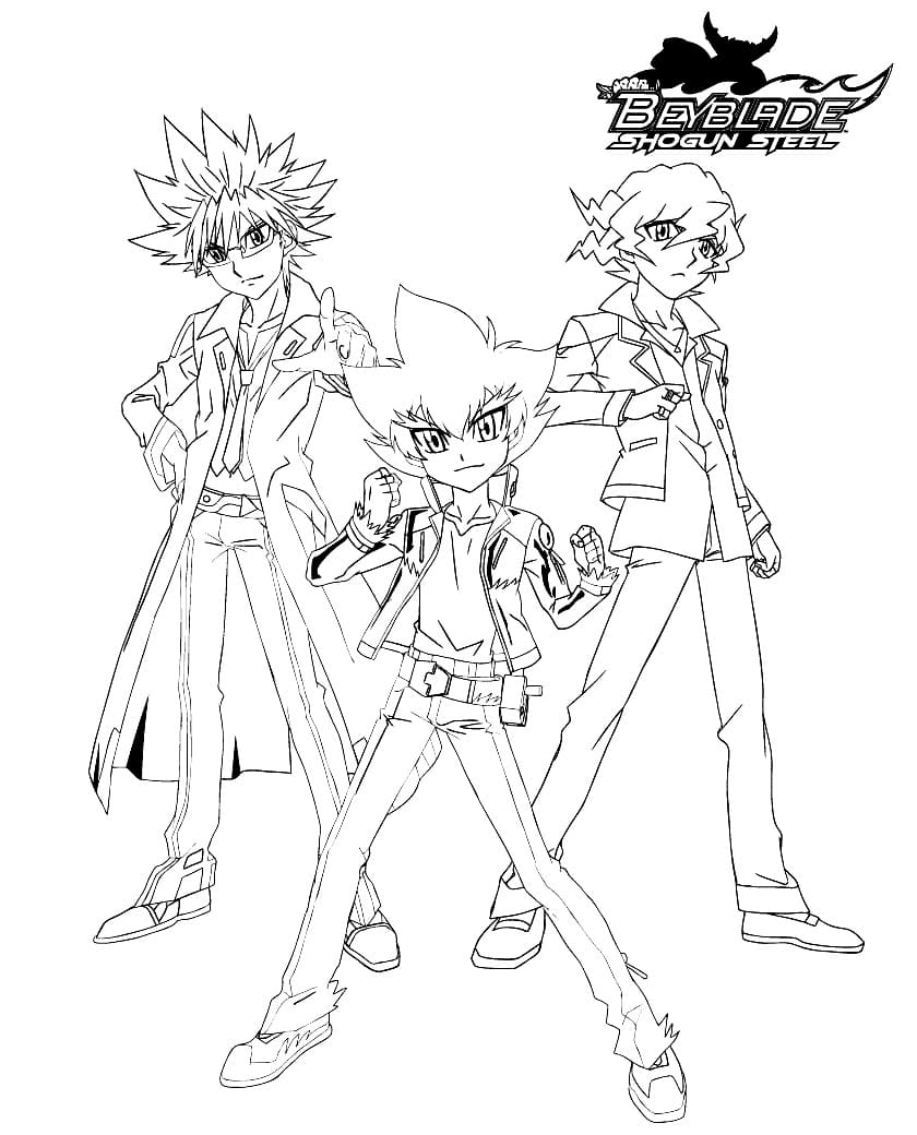 Tô màu Các Nhân Vật Beyblade