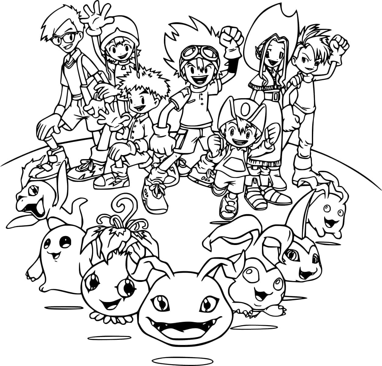 Tô màu Các Nhân Vật Trong Digimon