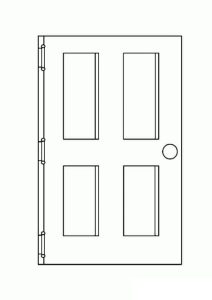 Tô màu Cái Cửa Bằng Gỗ