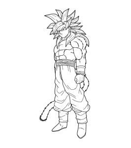 Tô màu Cái Nhìn Của Goku