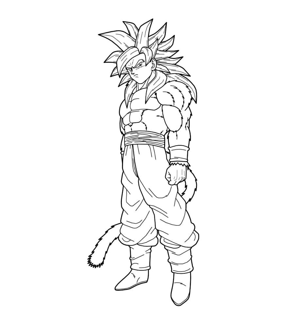 Tô màu Cái Nhìn Của Goku